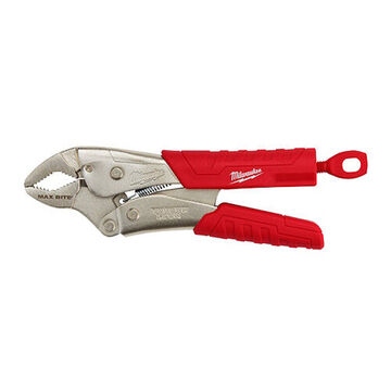 Plier Locking, 1-1/2 In Capacity, Curved, Steel Jaw, 7 In Lg