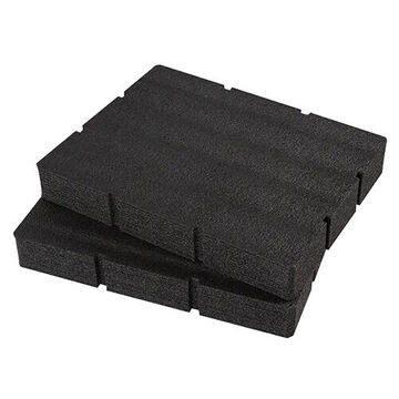 Customizable Foam Insert, Black, 13-1/4 in x 23-1/2 in x 1-3/4 in