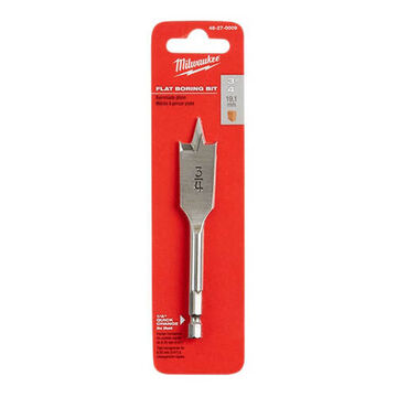 Bit Heavy-duty Flat Boring, Right Hand, High Speed Steel, 1/2 In Dia X 4.5 In Lg