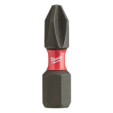 Impact Bit, 1/4 in Drive, Phillips, Steel, 1 in lg