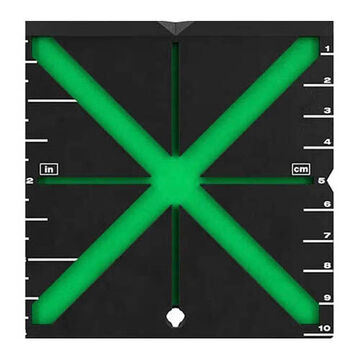 Target High Visibility Laser, Plastic, 4 In X 4 In X 1 In