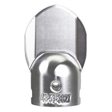 Tool Spade Head Opening, 7/8 In Connection, Rust Guard Plated Steel, 0.8 In Wd X 2 In Lg X 1.7 In Ht