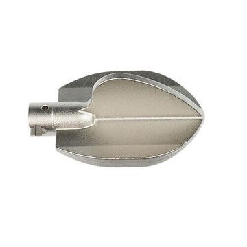 Spade Head, Medium Opening Tool, 1-1/4 in cConnection, Rust Guard Plated Steel, 2.42 in wd x 4 in lg x 2.39 in ht