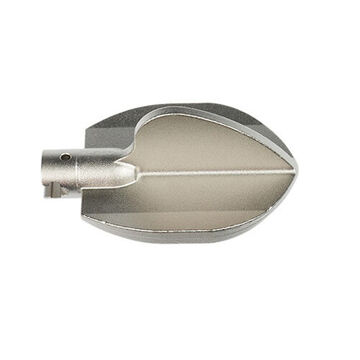 Opening Tool Spade Head, Medium, 1-1/4 In Connection, Rust Guard Plated Steel, 2.42 In Wd X 4 In Lg X 2.39 In Ht