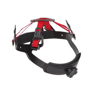 Replacement Hard Hat Suspension, Plastic, Black/Red, 4-Point