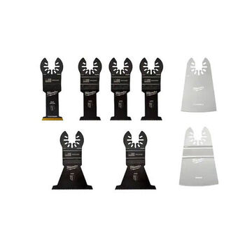 Blade Kit Oscillating Multi-tool, Black Oxide Steel, 8 Pieces