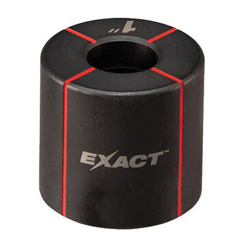 Round Knockout Die, 1-3/8 in, Black Steel, 1 in Hole