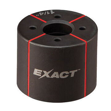 Round Knockout Die, 1-47/64 in, Black Steel, 1-1/4 in Hole