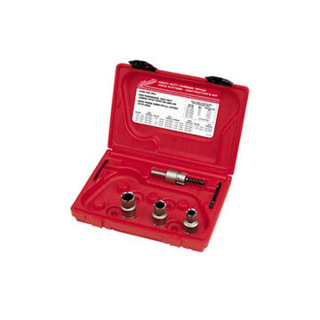 Hole Cutter Kit Contractor Quick-change, Carbide Tipped, 5 Pieces