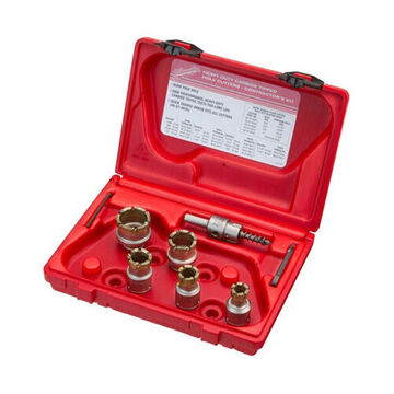 Hole Cutter Kit Contractor, Carbide Tipped, 7 Pieces