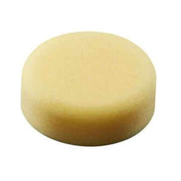 Polishing Pad, Foam, 3 in Dia, 2 in thk, Yellow