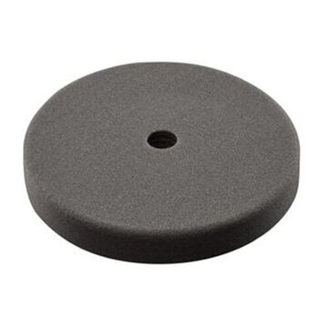 Finishing Pad, Foam, Black, 7 in Dia, 1-1/8 in thk