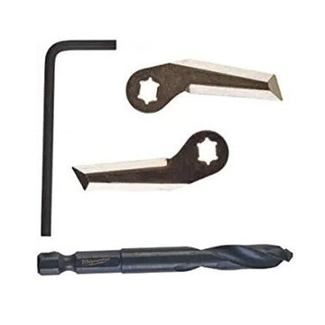 Hole Cutter Kit Adjustable, 1 In Dia, 4 Pieces