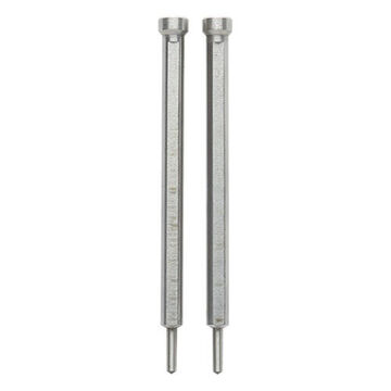 Pilot Pin Tct Retractable, Steel, 9/16 To 11/16 In Dia, 1-3/8 In Lg, Flat