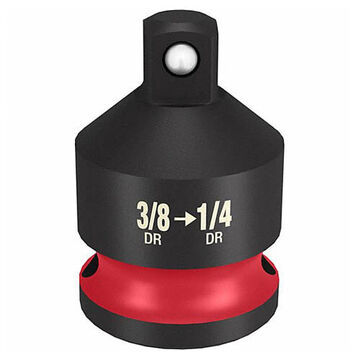 Socket Reducer Drive Impact, Black Phosphate Steel, 3/8 In Drive, 1-5/64 In Lg, 0.75 In Ht
