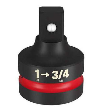 Reducer Drive Impact Socket, Black Steel, 1 To 3/4 In Drive, 2.76 In Lg, 2.12 In Ht