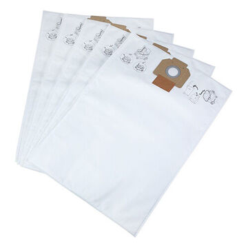 Dust Bag, 1 in wd x 1.5 in lg x 0.2 in ht, White Fleece