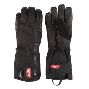 Safety Gloves Usb Rechargeable Heated, Black, Leather, Large
