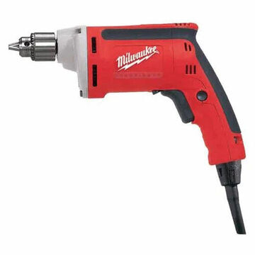 Grounded Electric Drill, Metal/Plastic, 4000 rpm, 1/4 in Chuck, 108 lb, 120 VAC, 7 A