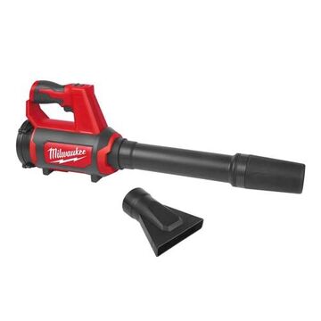 Cordless Electric Handheld Spot Blower, Plastic, 4.74 in wd, 15 in lg, 8.48 in ht, 110 mph, 175 cfm, 12 V, Lithium-Ion, 2 Ah Battery, Black, Red