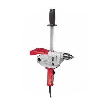 Compact Grounded Electric Drill, Metal, 900 rpm, 1/2 in Chuck, 432 lb, 120 VAC, 7 A