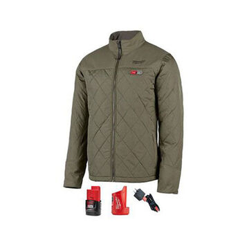 Heated, Lightweight Insulation Jacket Kit, Men, Large, 100% Polyester
