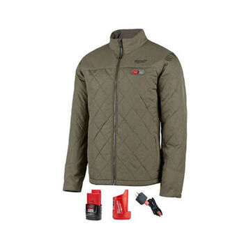 Heated, Lightweight Insulation Jacket Kit, Men, Small, 100% Polyester