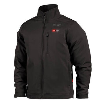 Heated Lightweight Insulation Jacket, Men, Small, Polyester/Spandex, Black