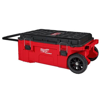 Rolling Tool Chest, Polymer, Black/Red, 250 lb, 14409 cu-in