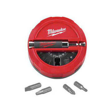 Bit Set Standard Screwdriver, Steel, 1/4 In Shank, 20 Pieces
