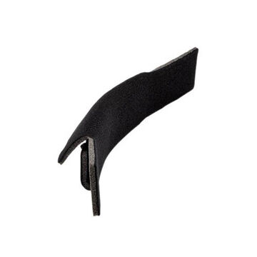 Hard Hat Sweatband, Polyester/Elastic/Nylon, Black, 3.5 in x 8.375 in