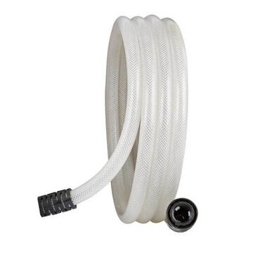 Replacement Water Hose, PVC, 5/8 in ID x 10 ft, White