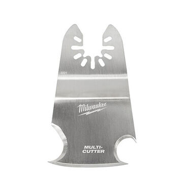 Blade Multi-cutter Scraper, Solid Stainless Steel, Silver, 2.07 In Wd, 3.41 In Lg, 0.03 In Thk