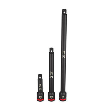 Extension Set Drive Socket, Black Oxide Chrome Molybdenum Steel, 3/8 In Drive, 3 Pieces
