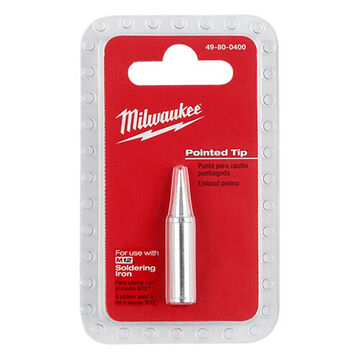 Iron Tip Pointed Soldering, Copper Core, 0.5 In Wd, 1.55 In Lg