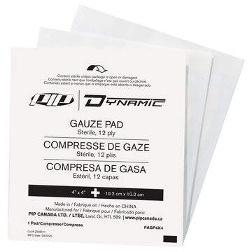 Compresse de gaze stérile, 4 pouce lg, 4 pouce wd