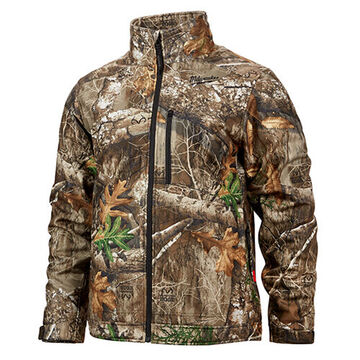 Jacket Kit Cordless Insulated Heated, 100% Polyester, Camouflage, Zipper Closure, Water, Wind Resist