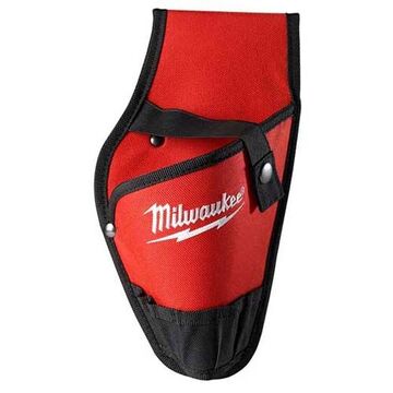 Tool Holster Open Top Closure, Nylon, 7 In Wd, 14 In Ht, 2 In Dp, Red