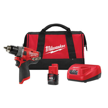 Hammer Drill Kit, Glass Filled Nylon, 1700 rpm, 12 V, Lithium Ion, 2 A