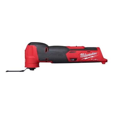 Cordless Oscillating Multi-Tool, Lithium-Ion, 4 Ah Battery, Slide Switch Control, Red, 2.29 in wd, 11.22 in lg, 3.77 in ht