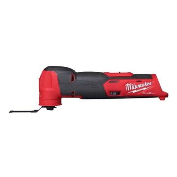 Multi-tool Cordless Oscillating, Lithium-ion, 4 Ah Battery, Slide Switch Control, Red, 2.29 In Wd, 11.22 In Lg, 3.77 In Ht
