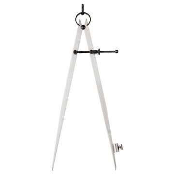 Compass Heavy-duty, Steel, 30 Lb, 12 In Lg, 6 In Wd, 1.25 In Ht, Heat Treated Polished, Silver Metallic