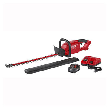Cordless Hedge Trimmer Kit, Double-Sided Blade, 18 V Electric, Lithium-Ion Battery Fuel, 16 in lg Bar/Chain