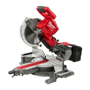Miter Saw Dual Bevel Sliding Compound 10 In Blade, Carbide Blade, 5/8 In Arbor, 4000 Rpm, 18 V