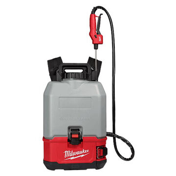 Backpack Concrete Sprayer Kit, Tank HDPE, 10 in lg, 21-3/4 in ht, 4-1/2 in Opening, 4 gal, 120 psi