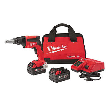 Gun Kit Cordless Screw, Glass-filled Nylon, 2.2 X 9 X 7.5 In, Hex, 1/4 In Chuck, 4500 Rpm, 18 V, 5 Ah Lithium-ion