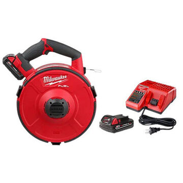 Tape Kit Pulling Fish, Steel, 6 In Wd, 13.2 In Lg, 17.7 In Ht, Red