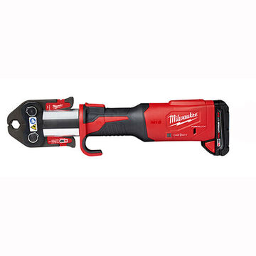 Tool Kit Cordless Standard Press, Plastic, Lithium-ion, 2 Ah Battery, 1/2 To 4 In Capacity, With Cts Jaws