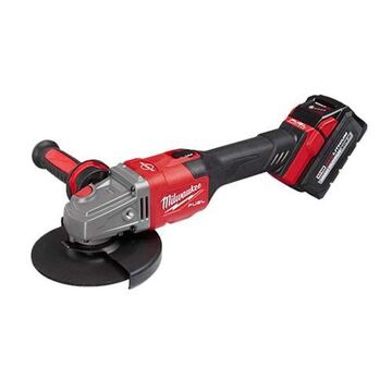 Cordless Heavy-Duty Braking Grinder Kit, Metal, 6 in Dia, 9000 rpm, 5/8 in Arbor/Shank, Slide Switch, 18 VDC, 6 Ah, 12-1/2 in lg