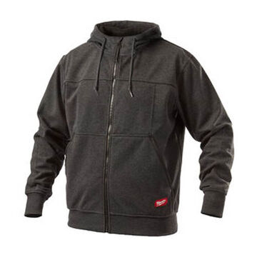 Manches longues, sweat à capuche, noir, polyester, 42 à 44 po tour de poitrine